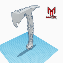 tomahawk táctico artilugio airsoft cosplay m4 ar15 cuchillo táctica 3d print model - Mito3D