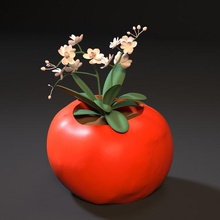 tomato planter art other interior vase pot general decoration decor printer 3d 3d print model - Mito3D