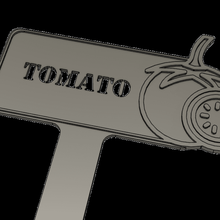 tomate placa jardim veg vegetariano vegetal loteamento batata abóbora cenoura hortelã morango ervilhas framboesa geléia cebolas vermelho espinafre papai i 3d print model - Mito3D