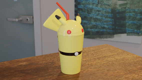 pomodoro Pikachu Pokemon bicchieri collezione 3d print model - Mito3D