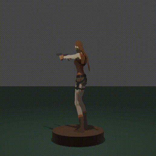 Grab Raider Jahrestag Waffen Spiel Grabräuber Lara Croft Spiele Gewehr 3D print model - Mito3D