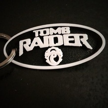 tomb raider Anahtarlık gadget lara croft artış anahtarlıklar video oyunu 3d print model - Mito3D