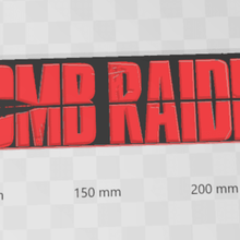 tomb raider logotipo jogo o filme playstation cosplay lara croft 3d print model - Mito3D