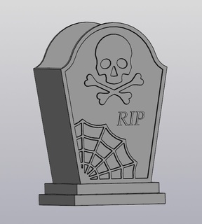 pierre tombale planteur Accueil maison pot fleur cercueil tombe mort gothique vampire crâne os Halloween squelette morte sarcophage cimetière crypte 3d print model - Mito3D