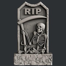 tombstones art vcarve aspire artcam magic bones printer 3dmodels 3d print model - Mito3D