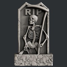 tombstones art vcarve aspire artcam magic bones printer 3dmodels 3d print model - Mito3D
