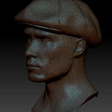 tommy shelby art peaky blinders 3d model 1 4 impression print cillian murphy 3d print model - Mito3D