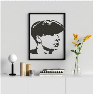 tommy shelby wall decor - peaky blinders fan art cillian murphy tv show home fusion 3d printing pop culture british crime drama 3d print model - Mito3D