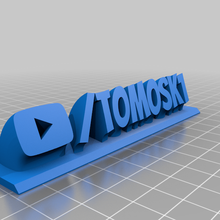tomosk1 youtube channel customized office 3d print model - Mito3D