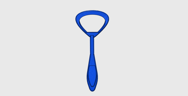 tongue cleaner cleaner language odject  3d print model - Mito3D