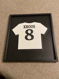 toni kroos jersey frame Home 8 real madrid 3d print model - Mito3D