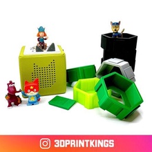 toniebox hexágono estante jogos tonies crianças brinquedo brinquedos 3d print model - Mito3D