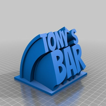 tony5 personalizzato ufficio 3d print model - Mito3D