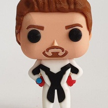 tony stark funko pop multiple colors one extruder art avengers end game ironman thanos multi-colored funkopop 3d print model - Mito3D