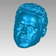 Tony rigide homme fer tête 3d analyse scifi personnage figure jouet statue héros super vengeurs 3d print model - Mito3D
