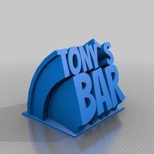 tonybar personalizzato ufficio 3d print model - Mito3D