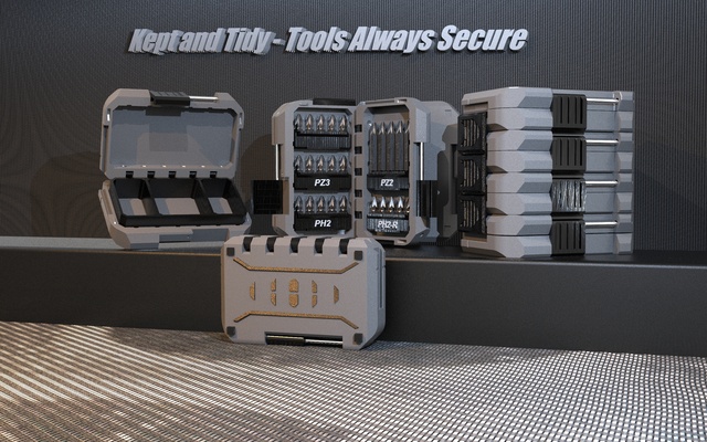 herramienta caja herramientas durable robusto especializado almacenamiento organización 3d print model - Mito3D