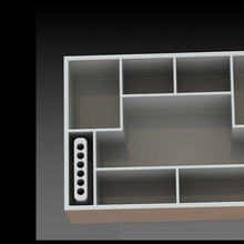 tool box divider small large 3d print model - Mito3D