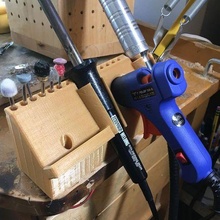 tool holder tools organization toolholder shop workshop soldering dremel hotglue 3d print model - Mito3D