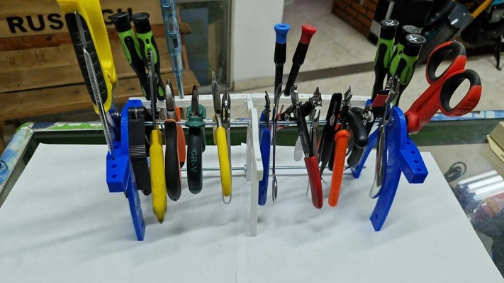 tool organizer pliers screwdrivers collection tools 3d print model - Mito3D