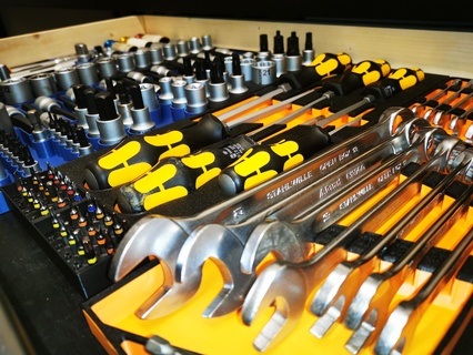 tool tray inlay v20 organizer garage workbench workshop wera gedore socket ratschet screwdriver wrench bgs 3d print model - Mito3D