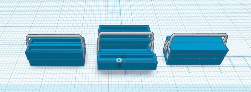 cassetta degli attrezzi 1 32 gedore 3d print model - Mito3D