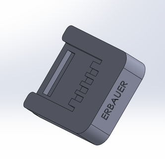 tools erbauer 20v battery adaptor 3d print model - Mito3D