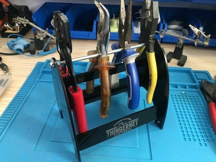 tools holders pliers & drillbits 3mm acrylic drill bit laser cut holder tool boxes 3d print model - Mito3D