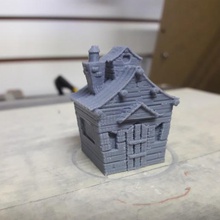 toon house architecture game 3d print model - Mito3D