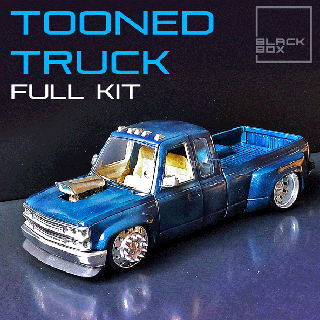 tooned truck full modelkit deformed toy cartoon toon tuning custom blackbox hotwheels diecast fullmodel revell tamiya 3d print model - Mito3D