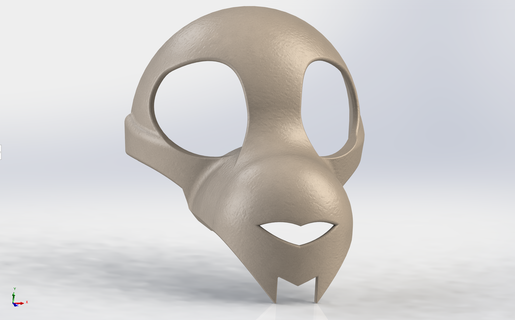 toony fursuit skull design furry skulldog head fursona 3d print model - Mito3D