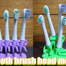 tooth brush head men home toothbrush holder bathroom 3d print model - Mito3D