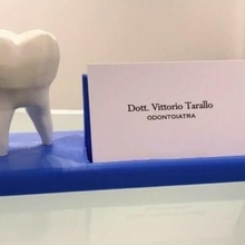 diente negocio tarjeta soporte dentista médico oficina dientes 3d print model - Mito3D