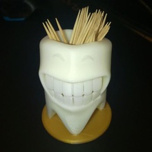 dente cura dispensador de distribuidor a casa palito dentes 3d print model - Mito3D