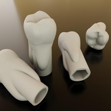 tooth fused pencil tip molar gadget teeth decoration original 3d print model - Mito3D