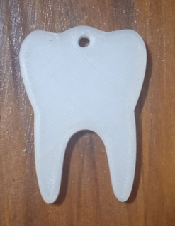 tooth keychain 3d print model - Mito3D