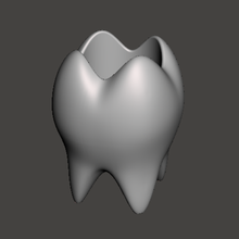 diente florero varios maceta jarra odontólogo odonto 3d print model - Mito3D