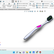 toothbrush 3d print model - Mito3D