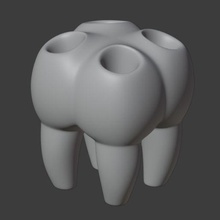 toothbrush container 3d print model - Mito3D