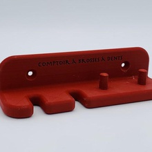 cepillo de dientes contador casa almacenamiento apoyo braun oral b 3d print model - Mito3D
