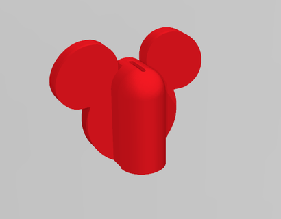 toothbrush cover mickey - disney walt tooth protect 3d print model - Mito3D
