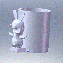 spazzolino da denti in vetro v2 casa di pennello 3d print model - Mito3D