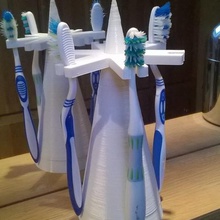 spazzolino da denti titolare casa bagno supporto 3d print model - Mito3D
