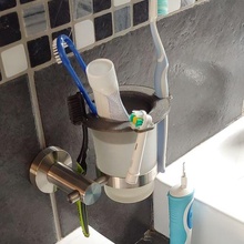 spazzolino titolare supporto gadget denti dente spazzola incolla luccicanti nero impedire sporcizia schifoso problema risolto soluzione 3d print model - Mito3D
