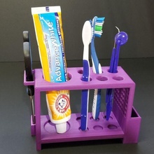 cepillo dientes soporte casa diente salud dental 3d print model - Mito3D
