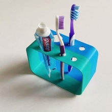porte-brosse à dents la maison salle de bains brosse le stand 3d print model - Mito3D