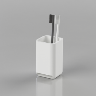 escova dente suporte Panela banheiro 3d print model - Mito3D