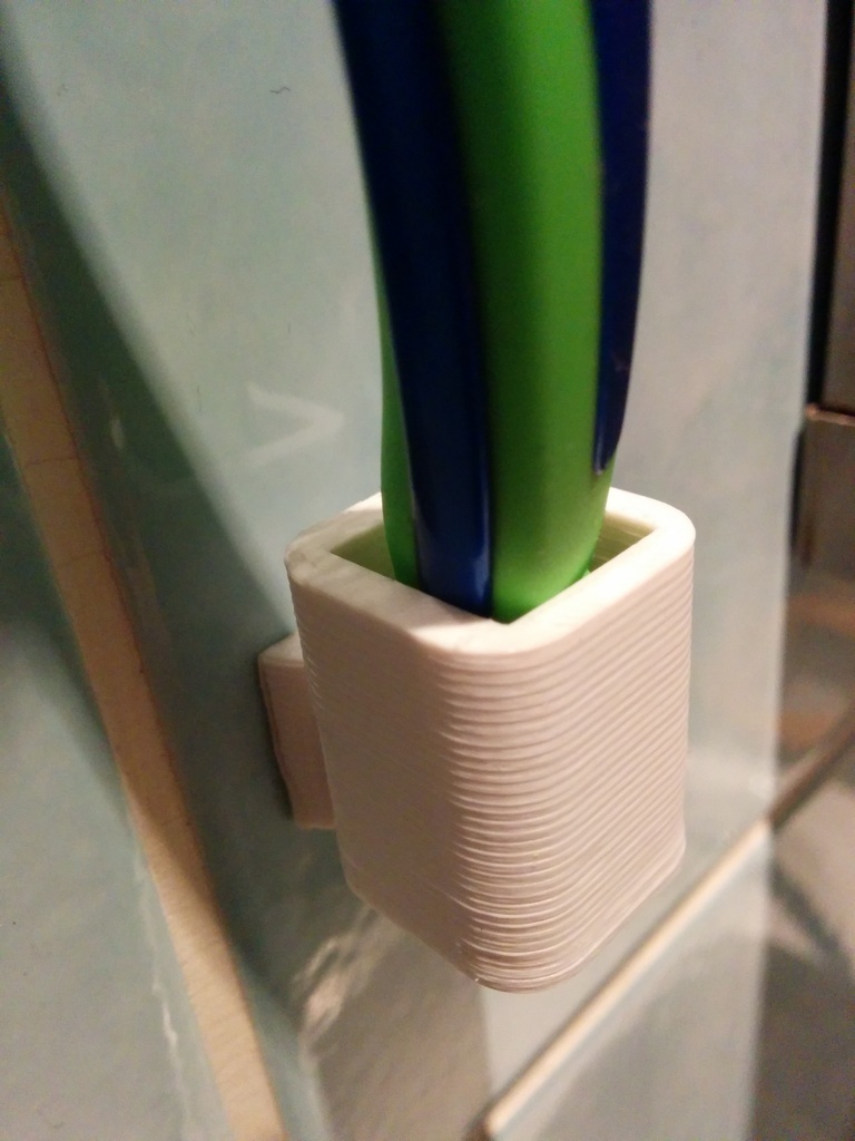 escova dente suporte banheiro 3D print model - Mito3D