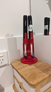 brosse dents titulaire soutien salle bains 3d print model - Mito3D