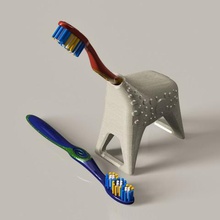 toothbrush holder giraffe home design modern 3d print model - Mito3D